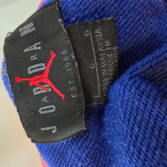 Jordan Mens Large Multicolor Graphic Hoodie Jumpman Retro 90s Style Pullover - Picture 8 of 11